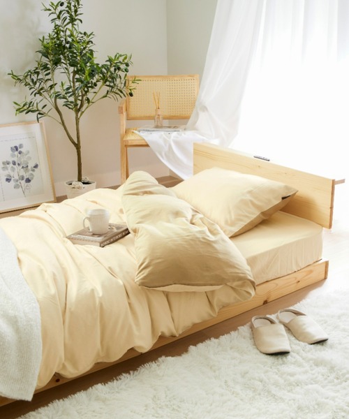 iellio(イエリオ)の「バイカラー カラフル 防ダニ ベッドカバー 掛け布団カバー / シングル(寝具・レディース・アイボリー/ピンク/ブルー/グリーン/ブラウン/グレー/グレイッシュベージュ/ネイビー・S)」の11枚目の写真
