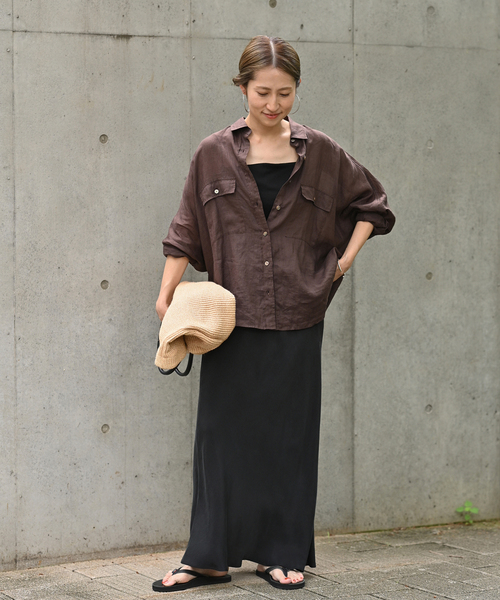 FRAMeWORK（フレームワーク）の「ストレッチRIBカップ付きキャミ（その他アンダーウェア/インナー・レディース・ベージュ/グレー/ブラック・FREE）」の4枚目の写真