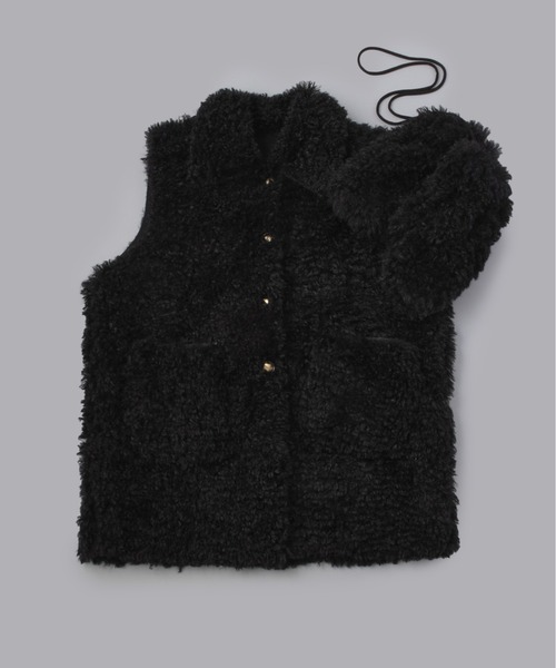 Olu.（オルドット）の「グローブセットボアベストアウター（ベスト・レディース・ブラック/ホワイト・FREE）」の20枚目の写真