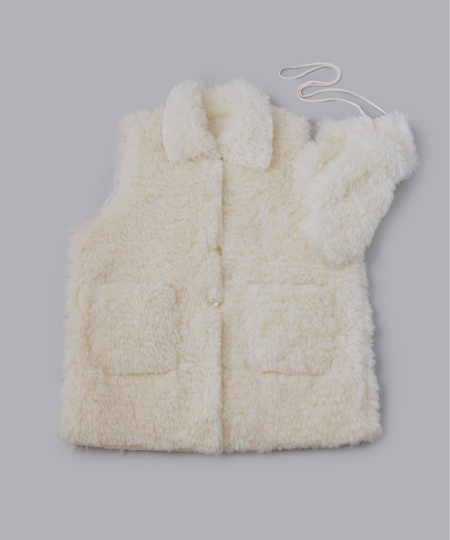 Olu.（オルドット）の「グローブセットボアベストアウター（ベスト・レディース・ブラック/ホワイト・FREE）」の21枚目の写真