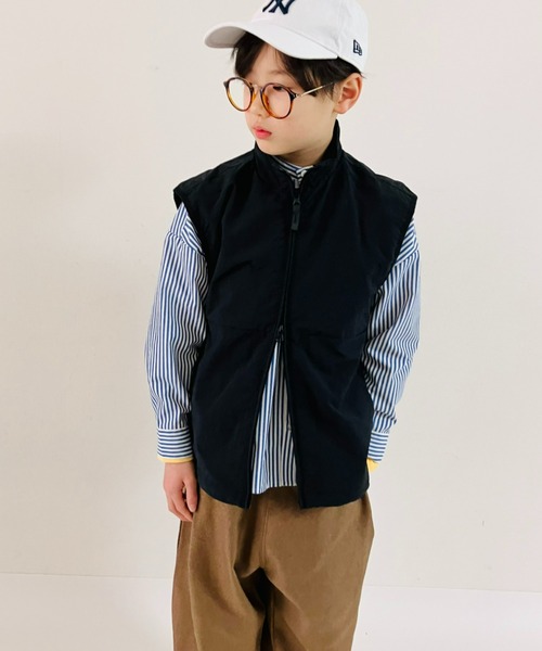CIAOPANIC TYPY(チャオパニックティピー)の「【WEB限定】【KIDS】ドロストナイロンベスト(ベスト・キッズ・ブラック/アイボリー・XX-LARGE/X-LARGE/MEDIUM)」の4枚目の写真