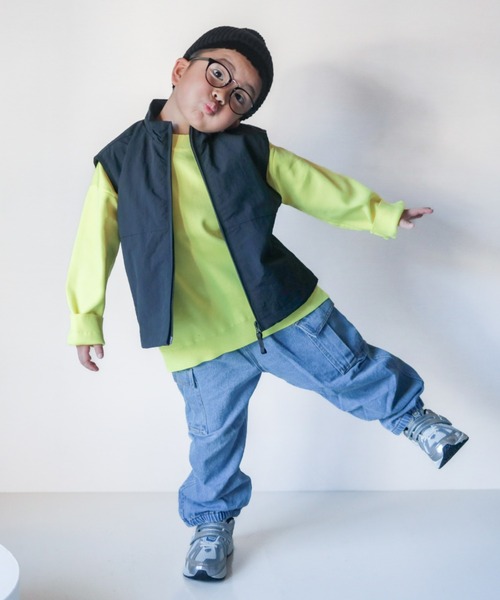 CIAOPANIC TYPY(チャオパニックティピー)の「【WEB限定】【KIDS】ドロストナイロンベスト(ベスト・キッズ・ブラック/アイボリー・XX-LARGE/X-LARGE/MEDIUM)」の20枚目の写真