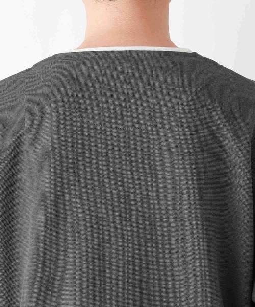 GLOBAL WORK(グローバルワーク)の「キーネックレイヤード/長袖/975762(Tシャツ/カットソー・メンズ・ネイビー/チャコールグレー/ライトグレー/ライトパープル/ブルー系その他6/ミント・MEDIUM/SMALL/X-LARGE/LARGE)」の15枚目の写真