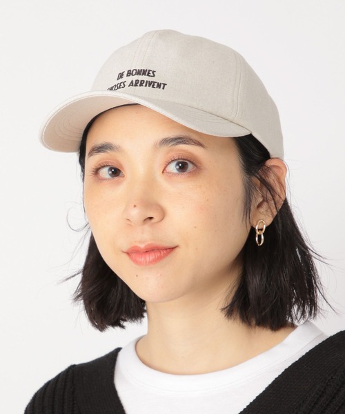studio CLIP（スタディオクリップ）の「ロゴ刺繍キャップ（キャップ・レディース・ナチュラル/モカ/ブラック/ライトブルー・FREE）」の3枚目の写真