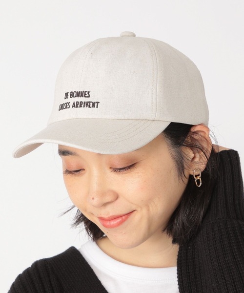 studio CLIP（スタディオクリップ）の「ロゴ刺繍キャップ（キャップ・レディース・ナチュラル/モカ/ブラック/ライトブルー・FREE）」の6枚目の写真