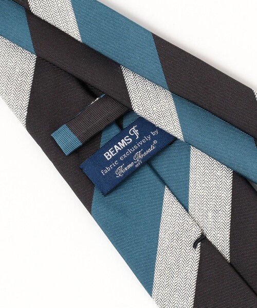 BEAMS F / Fermo Fossati ストライプ ネクタイ