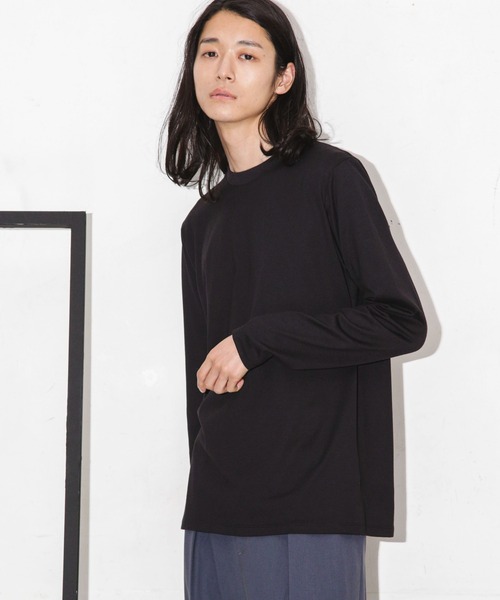 NANO universe（ナノユニバース）の「Anti Soaked 汗染み防止 クルーネックTシャツ長袖（Tシャツ/カットソー・メンズ・ブラック/ホワイト/ブラウン・S/M/L/XL）」の10枚目の写真