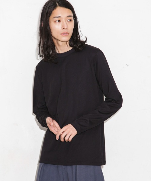 NANO universe（ナノユニバース）の「Anti Soaked 汗染み防止 クルーネックTシャツ長袖（Tシャツ/カットソー・メンズ・ブラック/ホワイト/ブラウン・S/M/L/XL）」の9枚目の写真