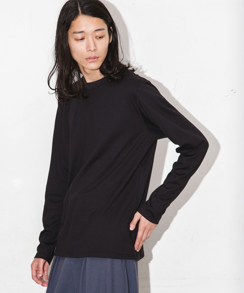 NANO universe（ナノユニバース）の「Anti Soaked 汗染み防止 クルーネックTシャツ長袖（Tシャツ/カットソー・メンズ・ブラック/ホワイト/ブラウン・S/M/L/XL）」の16枚目の写真