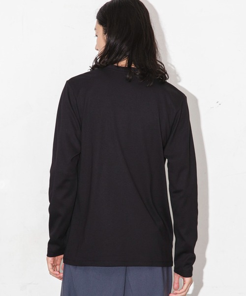NANO universe（ナノユニバース）の「Anti Soaked 汗染み防止 クルーネックTシャツ長袖（Tシャツ/カットソー・メンズ・ブラック/ホワイト/ブラウン・S/M/L/XL）」の15枚目の写真
