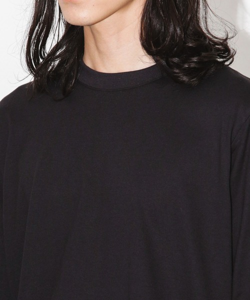 NANO universe（ナノユニバース）の「Anti Soaked 汗染み防止 クルーネックTシャツ長袖（Tシャツ/カットソー・メンズ・ブラック/ホワイト/ブラウン・S/M/L/XL）」の14枚目の写真