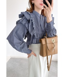 【ZOZO限定】フリルクロップドブラウス