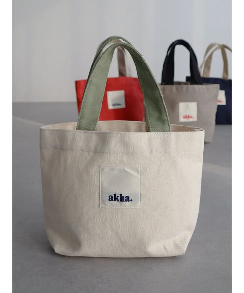 CRAFT STANDARD BOUTIQUE（クラフトスタンダードブティック）の「【追加】akha.　キャンバスランチトート/ミニバッグ（トートバッグ・レディース・ナチュラル/レッド/ネイビー/グレー・FREE）」の18枚目の写真