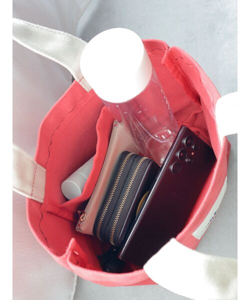 CRAFT STANDARD BOUTIQUE（クラフトスタンダードブティック）の「【追加】akha.　キャンバスランチトート/ミニバッグ（トートバッグ・レディース・ナチュラル/レッド/ネイビー/グレー・FREE）」の7枚目の写真