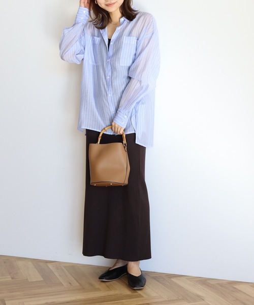 AMERICAN HOLIC（アメリカンホリック）の「針抜きテレコタイトスカート（スカート・レディース・ブラック/グリーン/ブラウン・L/M/S）」の20枚目の写真