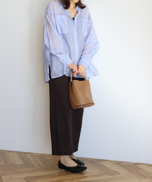 AMERICAN HOLIC（アメリカンホリック）の「針抜きテレコタイトスカート（スカート・レディース・ブラック/グリーン/ブラウン・L/M/S）」の22枚目の写真