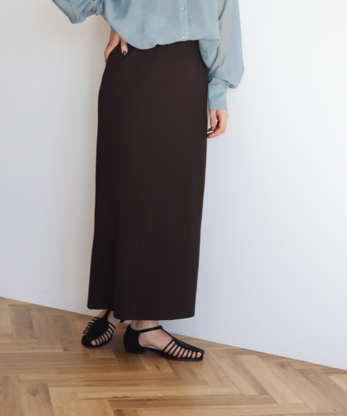 AMERICAN HOLIC（アメリカンホリック）の「針抜きテレコタイトスカート（スカート・レディース・ブラック/グリーン/ブラウン・L/M/S）」の15枚目の写真