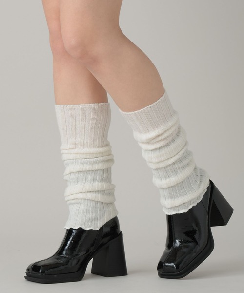 FOREVER 21(フォーエバー トゥエンティーワン)の「リブレッグウォーマー(レッグウォーマー・レディース・ブラック/ホワイト/グレー・FREE)」の9枚目の写真