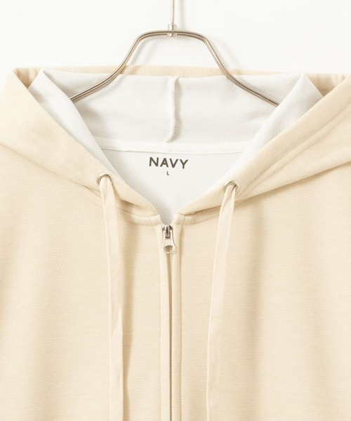セール】NAVY ダブルフェイスジップアップパーカー（パーカー）｜NAVY