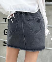 INGNI | 裾カットオフデニムマイクロミニスカート(セットアップ対応)(デニムスカート)
