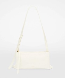 JIL SANDER GIRO ショルダーバッグ ホワイト JIL SANDER ジルサンダー GIRO MD ジロ ロゴプリント レザー