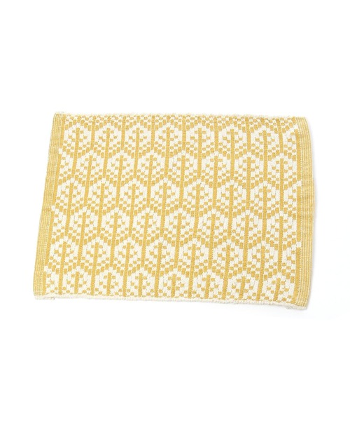 studio CLIP（スタディオクリップ）の「滑り止め付きツリーマット 45×60cm（ラグ/マット・レディース・イエロー/グレー・FREE）」の4枚目の写真
