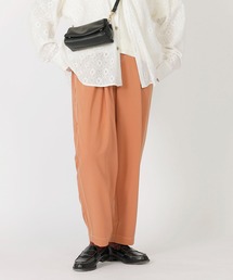 DOUBLE NAME | 配色ステッチ タックテーパードパンツ(その他パンツ)