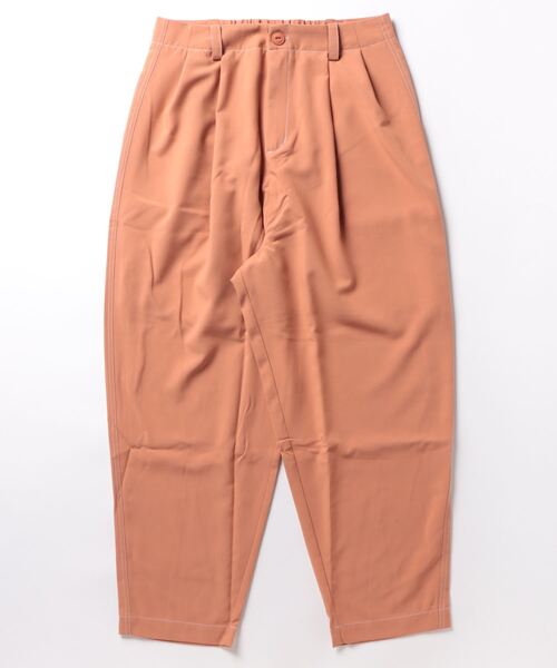 DOUBLE NAME(ダブルネーム)の「配色ステッチ タックテーパードパンツ(その他パンツ・レディース・オレンジ/グレー/ベージュ・FREE)」の14枚目の写真
