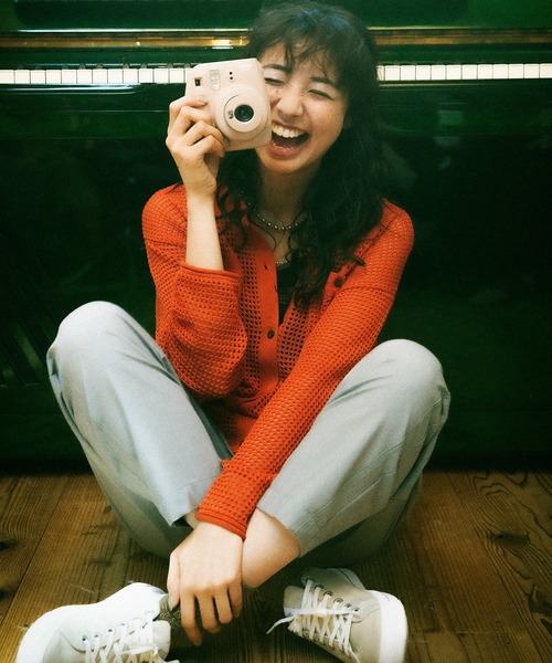 DOUBLE NAME(ダブルネーム)の「配色ステッチ タックテーパードパンツ(その他パンツ・レディース・オレンジ/グレー/ベージュ・FREE)」の16枚目の写真