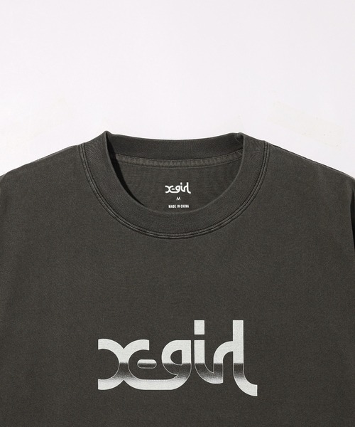 X-girl（エックスガール）の「GRADATION MILLS LOGO S/S BIG TEE