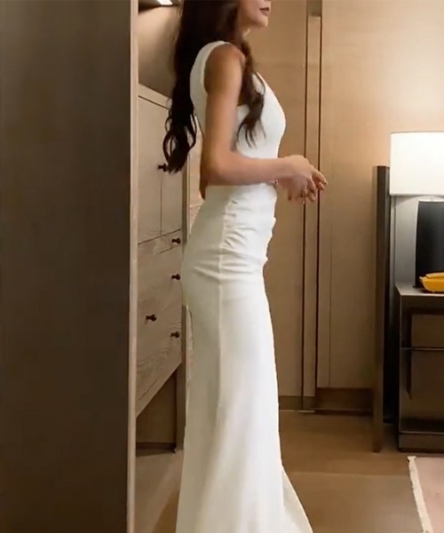 Miniministore(ミニミニストア)の「パーティードレス 結婚式ロングワンピース(ドレス・レディース・ブラック/ホワイト・S/M)」の16枚目の写真