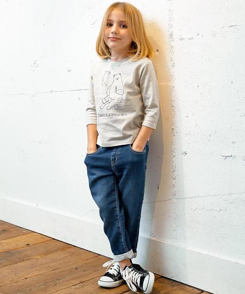 green label relaxing（グリーンレーベルリラクシング）の「【KIDS】ドビーデニムパンツ フルレングス ◆（デニムパンツ・キッズ・コバルトブルー/ネイビー/ロイヤルブルー・115/105/135/95/125）」の6枚目の写真