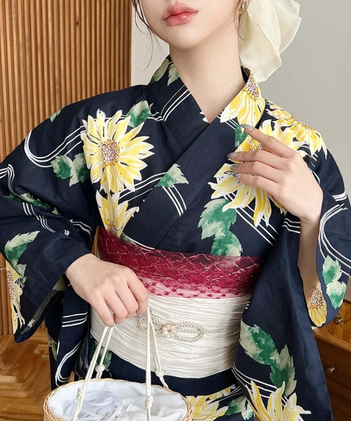 セール】浴衣3点セット（ゆかた・帯2本）、その他3のみ2点セット（浴衣