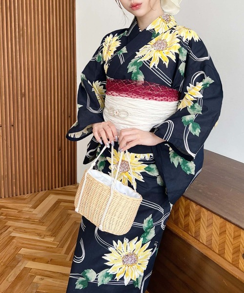 セール】浴衣3点セット（ゆかた・帯2本）、その他3のみ2点セット（浴衣