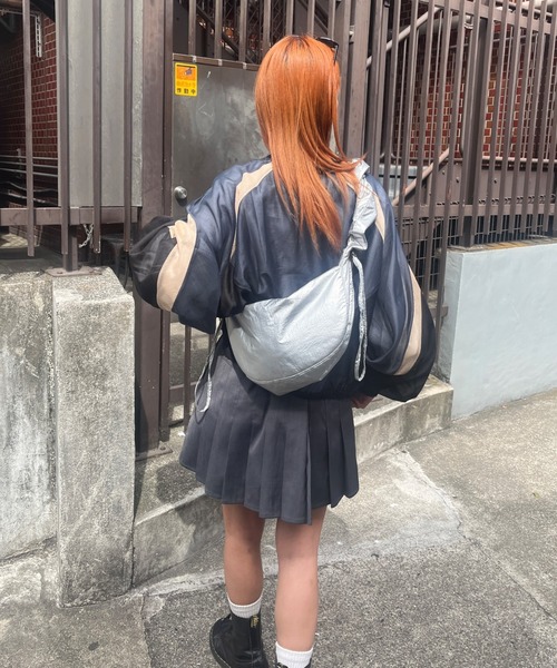 Six M（シックスエム）の「【Six M/シックスエム】シアーメッシュ切り替えクルー（シャツ/ブラウス・レディース・ブラック/グレー/オフホワイト・FREE）」の9枚目の写真