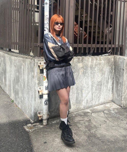 Six M（シックスエム）の「【Six M/シックスエム】シアーメッシュ切り替えクルー（シャツ/ブラウス・レディース・ブラック/グレー/オフホワイト・FREE）」の10枚目の写真