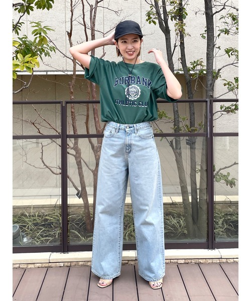 Ungrid(アングリッド)の「【WEB限定】カレッジロゴTee(Tシャツ/カットソー・レディース・チャコールグレー/オフホワイト/グリーン・FREE)」の6枚目の写真