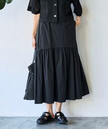 【RONEL】ティアードフレアスカート