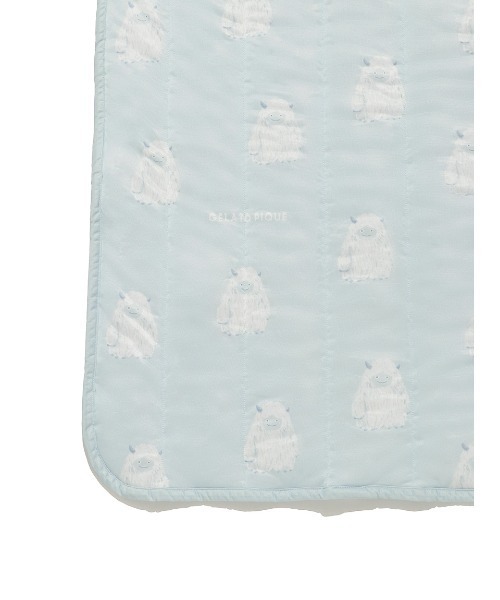 [新品タグつき] ジェラートピケ 冷感敷きパッド(ダブル) Sleep】【接触冷感】リボンロゴ敷きパッド（ダブル