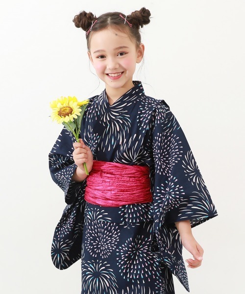 devirock（デビロック）の「着付けかんたん 兵児帯付き浴衣（浴衣・キッズ・その他7/その他4/その他11/その他5/その他3/その他2/その他1/その他15/その他14/その他6/その他13/その他10/その他8/その他12/その他9/ホワイト系1/ホワイト系2/ブルー系1/ネイビー系1・90cm/160cm/150cm/140cm/130cm/120cm/110cm/100cm）」の18枚目の写真