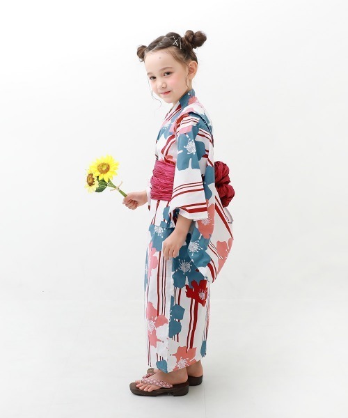 devirock（デビロック）の「着付けかんたん 兵児帯付き浴衣（浴衣・キッズ・その他7/その他4/その他11/その他5/その他3/その他2/その他1/その他15/その他14/その他6/その他13/その他10/その他8/その他12/その他9/ホワイト系1/ホワイト系2/ブルー系1/ネイビー系1・90cm/160cm/150cm/140cm/130cm/120cm/110cm/100cm）」の21枚目の写真
