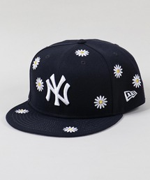 【美品】New Era/ニューエラ　親子キャップ　デイジー柄 美品】New Era/ニューエラ 親子キャップ デイジー柄