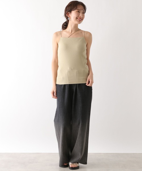 LEPSIM（レプシィム）の「カップ付きアシメキャミ　109873（キャミソール・レディース・チャコールグレー/オフホワイト/ライトカーキ・LARGE/MEDIUM）」の20枚目の写真