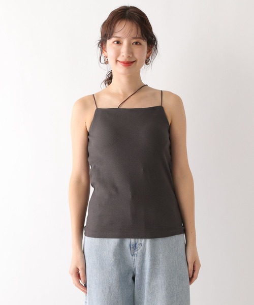 LEPSIM（レプシィム）の「カップ付きアシメキャミ　109873（キャミソール・レディース・チャコールグレー/オフホワイト/ライトカーキ・LARGE/MEDIUM）」の21枚目の写真