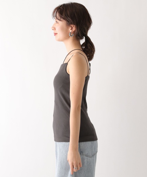 LEPSIM（レプシィム）の「カップ付きアシメキャミ　109873（キャミソール・レディース・チャコールグレー/オフホワイト/ライトカーキ・LARGE/MEDIUM）」の22枚目の写真