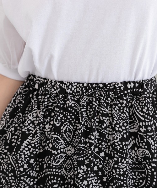 PREFERIR(プレフェリール)の「ペイズリープリントティアードスカート(スカート・レディース・ベージュ/ブラック・MEDIUM/LARGE)」の12枚目の写真