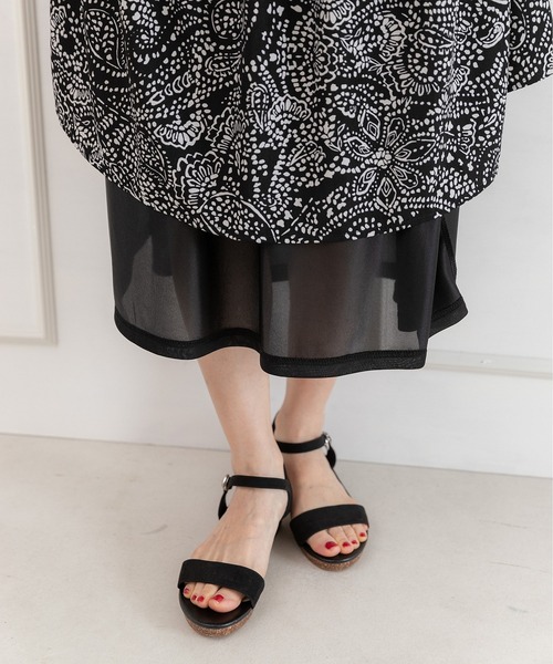 PREFERIR(プレフェリール)の「ペイズリープリントティアードスカート(スカート・レディース・ベージュ/ブラック・MEDIUM/LARGE)」の15枚目の写真