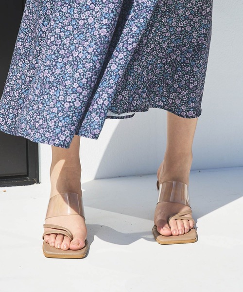 Andemiu（アンデミュウ）の「クリアサンダル119583（サンダル・レディース・ベージュ/ブラック/オフホワイト・LARGE/MEDIUM/SMALL）」の5枚目の写真