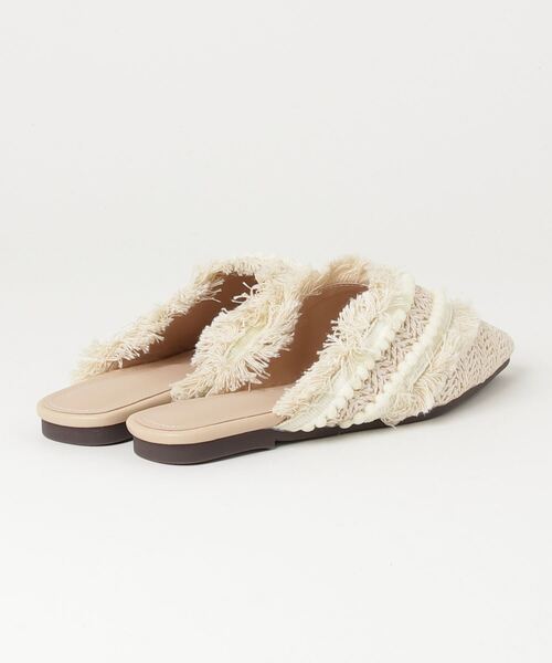 paravion（パラビオン）の「ジュートフリンジミュール（サンダル・レディース・アイボリー・SMALL/MEDIUM/LARGE）」の4枚目の写真