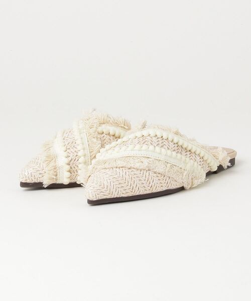 paravion（パラビオン）の「ジュートフリンジミュール（サンダル・レディース・アイボリー・SMALL/MEDIUM/LARGE）」の3枚目の写真
